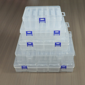 Transparent Plastic <b>Storage</b> <b>Box</b> With Compartments For Jewelry Beads Organization Desktop Organizer <b>Small</b> Parts Container - Product Image 4