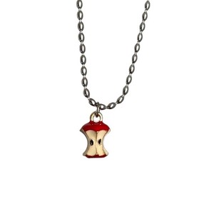 Cute Apple <strong>Kernel</strong> Korean Style Vintage Fruit Rice Bead Alloy Bamboo Chain Necklace - Product Image 5