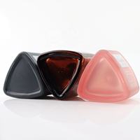 Flacon compte-gouttes de luxe carré à base plate en verre, flacon vide pour lotion, conteneur cosmétique en verre ambré, rose, noir, vente en gros