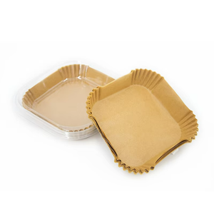 100 Pezzi Carta da Forno Biodegradabile <span class=keywords><strong>per</strong></span> <span class=keywords><strong>Friggitrice</strong></span> <span class=keywords><strong>ad</strong></span> <span class=keywords><strong>Aria</strong></span> Teglie da Forno - Product Image 2