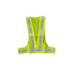 Customized High Visibility Surveyor Reflective Safe Jacket Mesh Fabric Reflective Construction Green Safety Warning Safety Vest