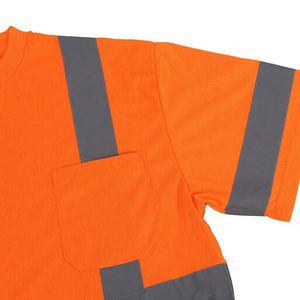 En20471 Class 2 Hi <b>Vis</b> Tape Safety Lightweight Outdoor Road Emergency Oem Reflective <b>T</b>-<b>Shirt</b> - Product Image 3
