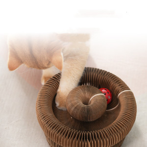 Kedi Akordeon Oyuncak Kediler Tırmalama Direği Top Parkuru Eğlenceli Zeka Geliştirici Eğitici Sihirli Org Kedi Tırmalama Tahtası Oyuncak - Product Image 4