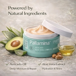Pallamina 500ml <span class=keywords><strong>Mascarilla</strong></span> Capilar Nutritiva de Colágeno Vegano con Aguacate y <span class=keywords><strong>Aloe</strong></span> <span class=keywords><strong>Vera</strong></span> para Cabello <span class=keywords><strong>Rizado</strong></span>, Hidratante, Reparadora y Suavizante - Product Image 5