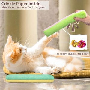 Jouet à mâcher moderne résistant aux morsures de chat avec sifflet et fonction interactive - Jouet en fourrure douce pour caresser - Livraison rapide - Product Image 3
