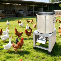 Commerciële elektrische groentehakselaar van roestvrij staal, voedselverwerker met hoge capaciteit, voedermolen en -vergruizer voor pluimvee en vee.
