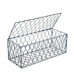 Hot Sales Steel Gabion Wire Mesh Basket Square Stone Cage for Retaining Wall Security Protection Low Maintenance