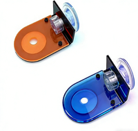 Support pour corail en acrylique, fixation par ventouse, taille 80 mm/60 mm, transparent orange/bleu, pour aquarium récifal, installation facile