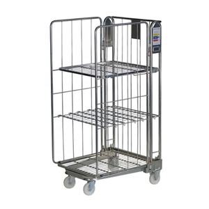 Doble y nido Acabado de placa de zinc brillante Jaula antivuelco de <span class=keywords><strong>3</strong></span> lados con <span class=keywords><strong>2</strong></span> estantes - Product Image 1