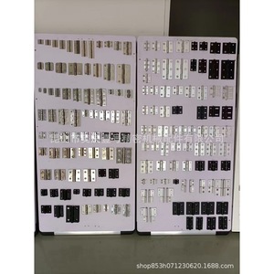 Charnières en alliage d'aluminium Hfc66 Hfc61 48 57 62 64 69, charnières de porte à 180 degrés avec 4 trous, design moderne pour applications de portes - Product Image 2