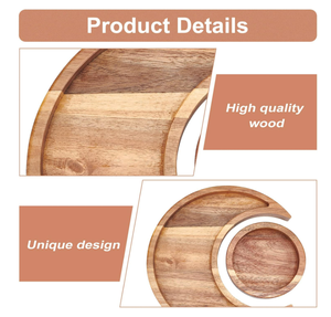 Plateau d'affichage <span class=keywords><strong>en</strong></span> cristal <span class=keywords><strong>en</strong></span> forme de croissant et de <span class=keywords><strong>soleil</strong></span> créatif boîte de rangement décorative pour huiles essentielles de pierres de lune et décoration intérieure - Product Image 2