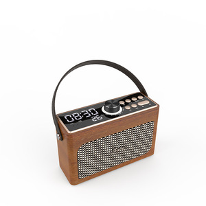 Shaba Portable Bluetooth <b>Speaker</b> With Clock And Alarm For Outdoor Home Desktop Use - Product Image 2