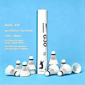 Volants de <span class=keywords><strong>badminton</strong></span> professionnels hybrides en plumes d'oie - Niveau tournoi, légers, haute élasticité, haute durabilité - Product Image 1