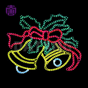 Large Outdoor Christmas Bell <b>Light</b> Up Decoration for Holiday Festival - Product Image 4