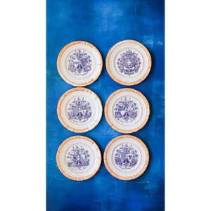 ชุดจานขนมหวานดีไซน์สร้างสรรค์ 6 ใบ ของ Daniele F.  ตกแต่งลายตราประจำตระกูลได้  วัสดุ ABS สำหรับโรงแรม - Product Image 5