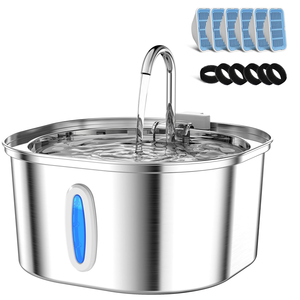 Bebedero Automático para Gatos de Acero Inoxidable, Ultrasilencioso, con Capacidad de 2.2L, Dispensador de Agua Automático para Mascotas - Product Image 1