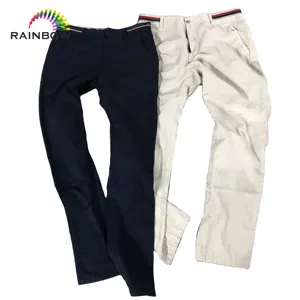 Factory Stock BEA CQS King Code Ukay Bundle Supplier 45Kg Bales A Grade Full Cotton Male Pants Long