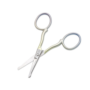 Nose Hair Trimmer Stainless Steel Small Scissors Portable Manual Trim For Beard Eyebrow Household Use - Product Image 1