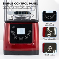 Mixeur Commercial Silencieux Robuste 10-en-1 de 1,5L et 2L, 1500 Watts et 2200 Watts, Certifié NSF, Vente Directe Usine