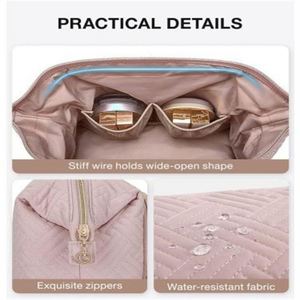 Bolsa de Maquillaje LILALILA 2023 de PVC, Gran Capacidad, Material Resistente al Desgaste, Impermeable, con Cierre Suave para Mujer - Product Image 6