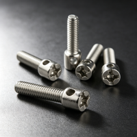 Vis de machine en acier noir M6/M8 et boulons perforés (Classe 10.9 et 12.9) longueur 10 mm pour applications de boîtes électriques et de capuchons