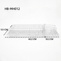 Emballage en plastique PET transparent de qualité alimentaire personnalisé, type clamshell, avec gaufrage pour légumes et fruits