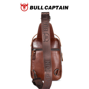 กระเป๋าหนังแท้ BULLCAPTAIN สำหรับผู้ชาย แฟชั่นวินเทจ สะพายข้าง สะพายไหล่ มีซิป เหมาะสำหรับการเดินทางและใช้ในชีวิตประจำวัน - Product Image 5