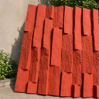 Panneau mural en pierre de granit artificielle PU au design moderne, imperméable, ignifuge, en polyuréthane, pour revêtement extérieur d'hôtel