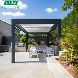 <span class=keywords><strong>Pérgola</strong></span> Bioclimática de Aluminio con Revestimiento Giratorio Blanco de 18 Pies por 10 Pies, Techo Automático Impermeable, <span class=keywords><strong>Precio</strong></span> con Envío a Canadá - Product Image 6