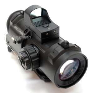 Cannocchiale Buzzard Optics 1X-4X a Zoom Fisso con Mini Mirino a Punto Rosso Compatto, Ottica Tattica per Caccia e Addestramento - Product Image 6