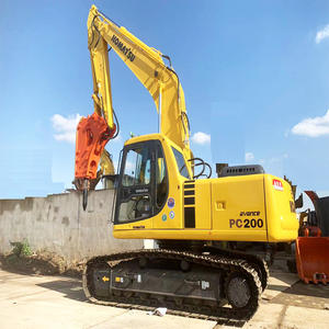 Excavatrice hydraulique Komatsu PC200-6 d'occasion, 20 tonnes, bon état, avec moteur, boîte de vitesses, pompe et marteau brise-roche d'origine japonaise - Product Image 1