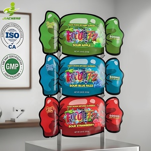 Sacs Mylar personnalisés avec logo, découpés sur mesure, en plastique, à fond plat, résistants aux enfants et anti-odeur, 3,5 x 28g - Product Image 4