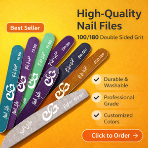 Custom High Quality Nail File Set Professional Manicure Emery Board Kit Durable Reusable Nail Salon Tool Wholesale Supply