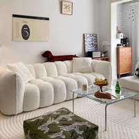 Modernes Weißes Modulares Kürbis-Sofa Edra Design Kunstobjekt-Möbel für Wohnzimmer Ausstellung und Sammlung