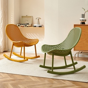 <span class=keywords><strong>Fauteuil</strong></span> <span class=keywords><strong>à</strong></span> <span class=keywords><strong>bascule</strong></span> de patio <span class=keywords><strong>vert</strong></span> et jaune en forme d'œuf, chaise longue <span class=keywords><strong>à</strong></span> <span class=keywords><strong>bascule</strong></span> résistante aux intempéries en plastique avec design tressé - Product Image 1