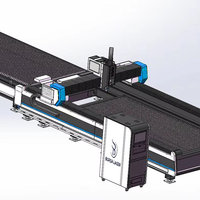 Machine à découpe laser flexible pour tôle d'acier inoxydable et carbone, vente chaude, machine de découpe laser CNC ultra grand format