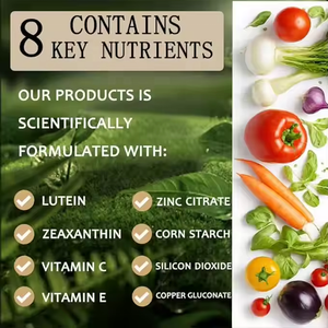 Capsule di Vitamina per gli Occhi con Luteina e Zeaxantina, Integratore per Adulti Contro l'Affaticamento Oculare, Estratto Vegetale - Product Image 5