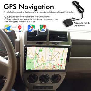 Radio Estéreo para Auto con CarPlay y Voz AI de 8GB+128GB para Jeep Compass 2007-2009, Navegación GPS, Android 13, Reproductor Multimedia de Video 2Din - Product Image 5