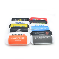 Sangle de transport pour bâtons de ski de fond avec logo personnalisé 55*135 mm, fixation auto-agrippante, accessoire de retenue