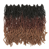 Extensions de cheveux en crochet Dreadlock doux synthétiques pour tresses Nu Locs cheveux synthétiques teints cheveux de déesse Locs