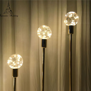 Candelabro de Hierro Dorado de 10 Brazos para Decoración de Bodas, Candelabro Electrónico Alto para Bodas - Product Image 4