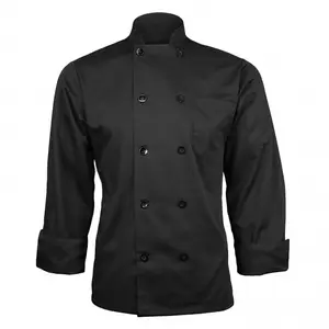 Haute qualité à manches longues Restaurant/hôtel Chef vêtements manteau uniforme cuisine Chef veste