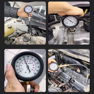 8個圧縮テスターキットプロフェッショナルガソリンガスエンジンシリンダー圧力計自動車ツールオートバイ車用トラック - Product Image 6