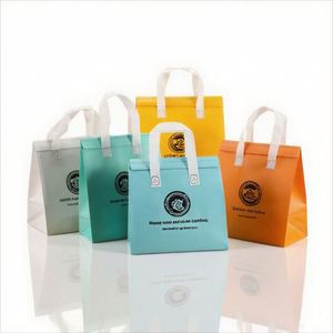 Bolsa Térmica de Papel de Aluminio No Tejido para Llevar Bebidas Frías y Calientes, Café, Entrega de Alimentos, Impermeable, Aislada, para Restaurantes - Product Image 1