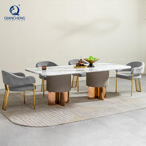 Set Tavolo <span class=keywords><strong>da</strong></span> Pranzo di Lusso in Stile Italiano con Nuovo Design <span class=keywords><strong>a</strong></span> Prezzo di Fabbrica, Arredamento per Casa, Hotel, Progetti ed Eventi - Product Image 4