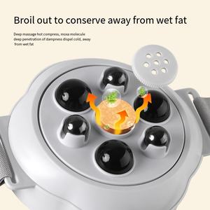 Cinturón de Masaje Eléctrico Recargable Portátil, Máquina de Belleza para Adelgazar la Cintura, Alivio del Dolor, Masajeador de Tejido Profundo con Calor, Inalámbrico - Product Image 4