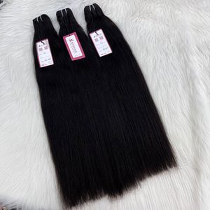Cheveux humains vierges bruts non traités Yaki lisses, double trame, double tirage, lots de cheveux vietnamiens, prix de gros - Product Image 1