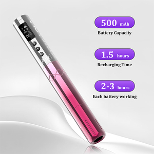 Venta al por mayor LOLA AIR Dot Mode EZ Tattoo Silver New Upgrade Professional Hair Scalp Tattoo Micropigmentación Pmu SMP Pen Machine - Product Image 4