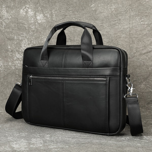 Maletín de Negocios para Hombre de Cuero Genuino – Bolsa para Portátil de 15 Pulgadas con Correa para el Hombro, Bolso de Mano Premium para Oficina y Viajes - Product Image 2