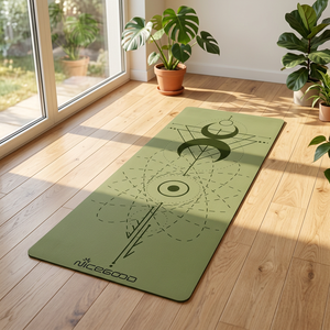 Alfombrilla de Yoga de Goma PU a Buen Precio, Alfombrilla de Yoga de Cuero PU Personalizada, Ecológica, Antideslizante, Impresa - Product Image 2